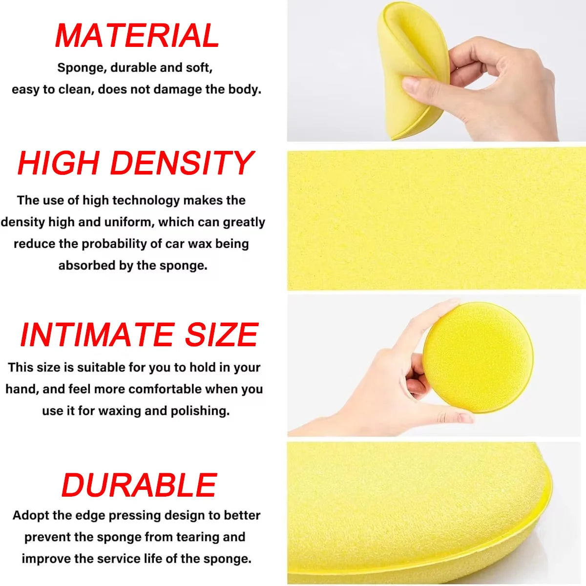 Foam Wax Applicator Pads for Car Polishing, 6 or 12 Pack — photo 1 of 10
