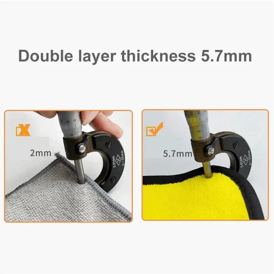 Microfiber Cleaning Towels, Double-Layer Drying Cloths
