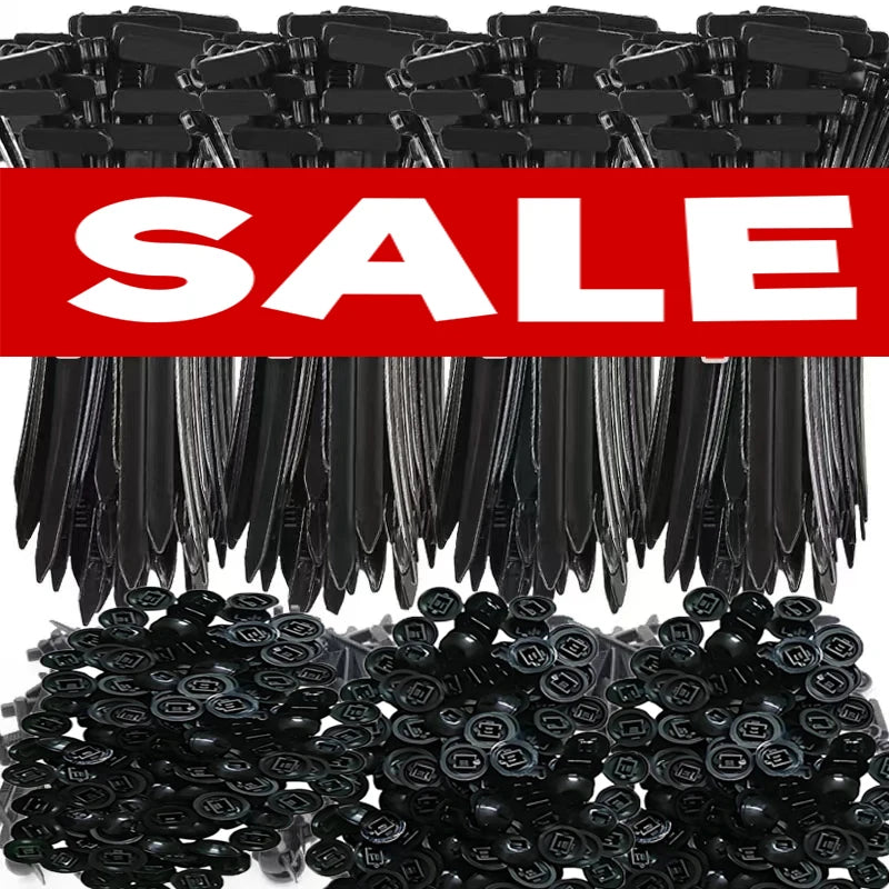 Nylon Cable Tie Buckles with Fixing Nails, 5 to 1000 Pack