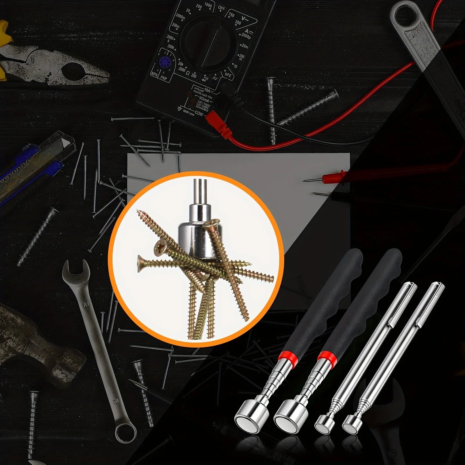 Telescoping Magnetic Pickup Tool, Extendable Grabber Pen — photo 7 of 10