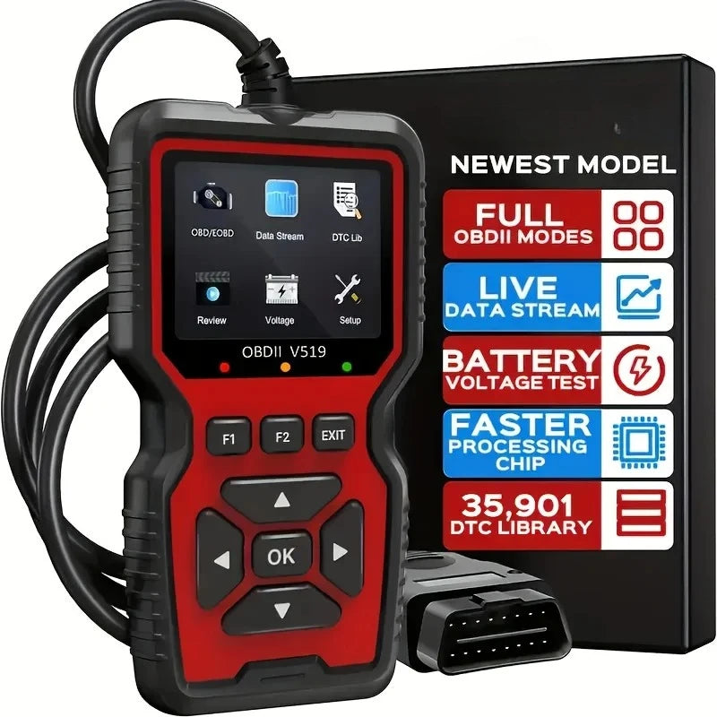 V519 OBD2 Scanner with Live Data and Battery Test — photo 3 of 10