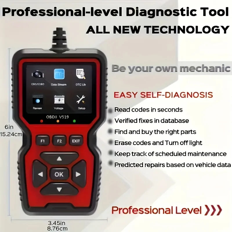 V519 OBD2 Scanner with Live Data and Battery Test — photo 1 of 10