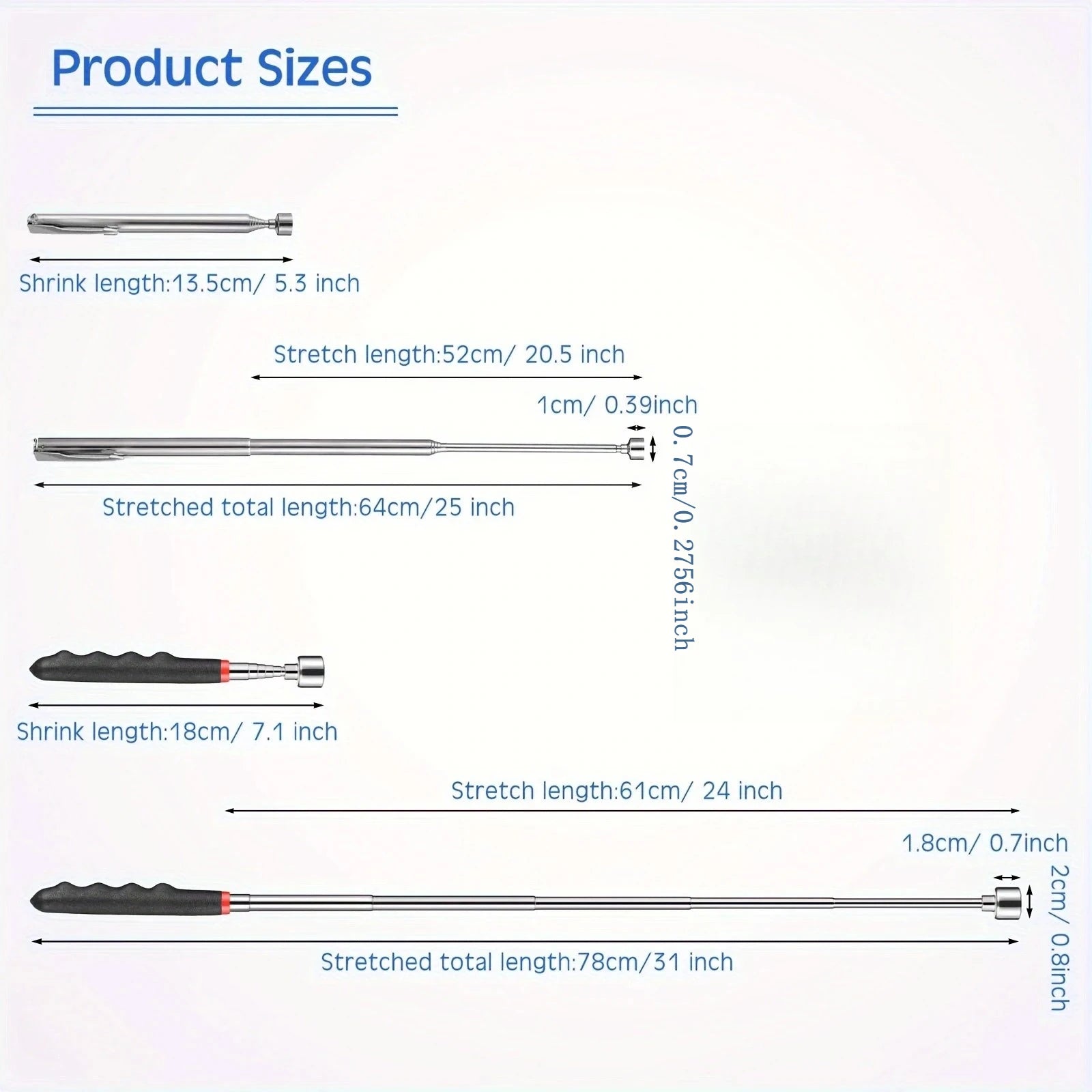Telescoping Magnetic Pickup Tool, Extendable Grabber Pen — photo 1 of 10