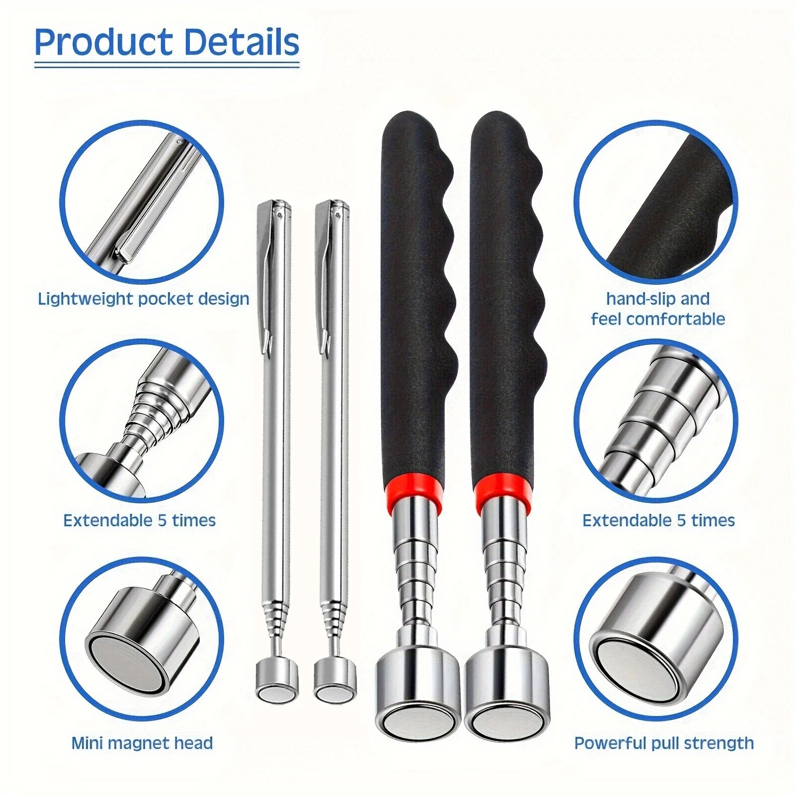Telescoping Magnetic Pickup Tool, Extendable Grabber Pen — photo 5 of 10