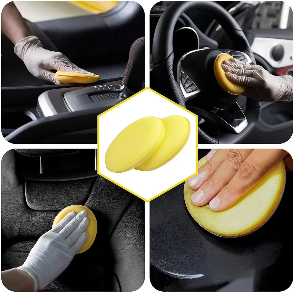 Foam Wax Applicator Pads for Car Polishing, 6 or 12 Pack — photo 3 of 10