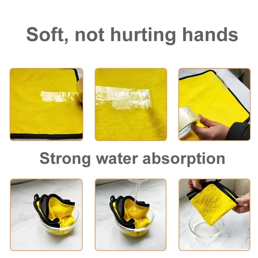 Microfiber Cleaning Towels, Double-Layer Drying Cloths — photo 8 of 10