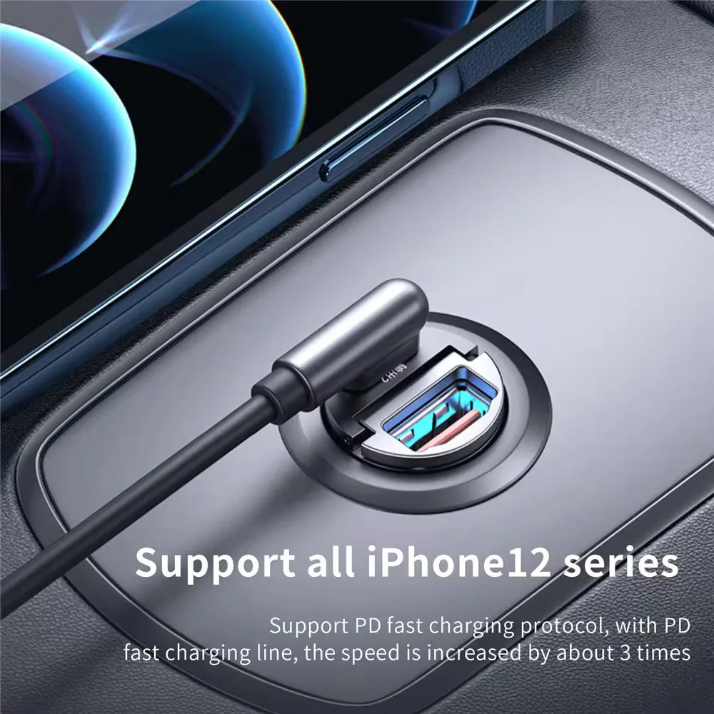 Mini Car Charger, USB-C PD and QC3.0 Fast Charging — photo 2 of 10