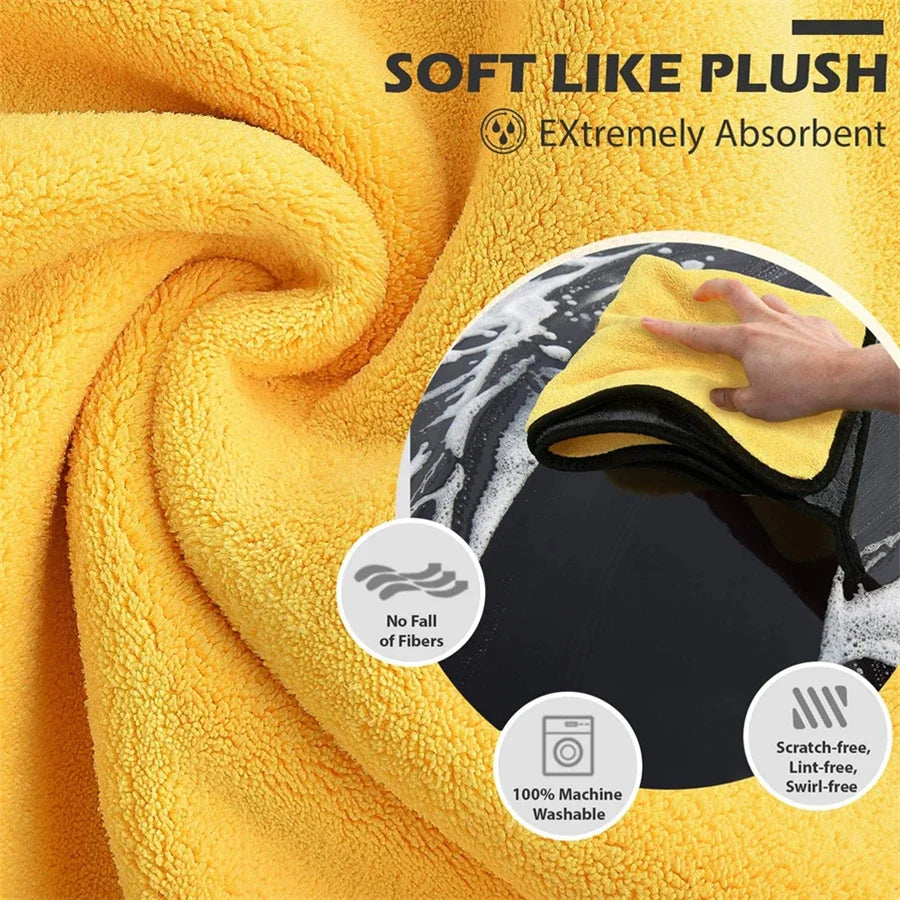 Microfiber Cleaning Towels, Double-Layer Drying Cloths — photo 6 of 10