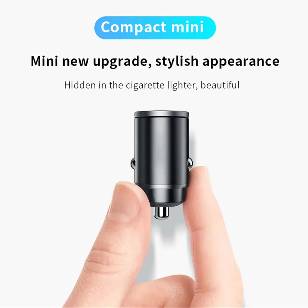 Mini Car Charger, USB-C PD and QC3.0 Fast Charging — photo 9 of 10