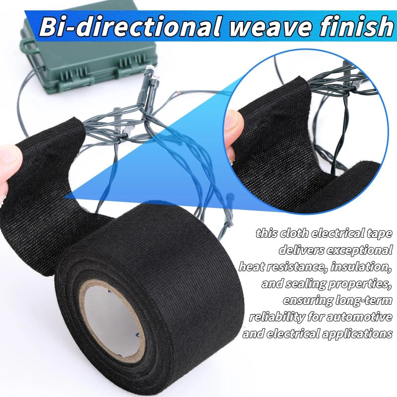 High-Temp Wire Harness Cloth Tape for Automotive Looms — photo 1 of 10