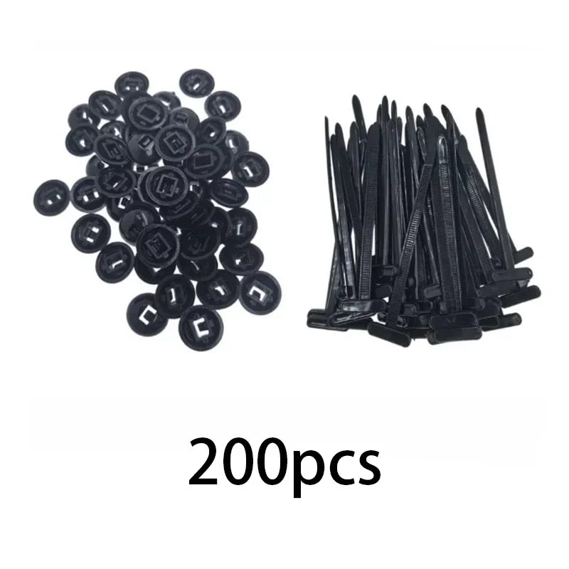 Nylon Cable Tie Buckles with Fixing Nails, 5 to 1000 Pack