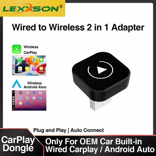 2-in-1 Wireless CarPlay and Android Auto Adapter — photo 2 of 6