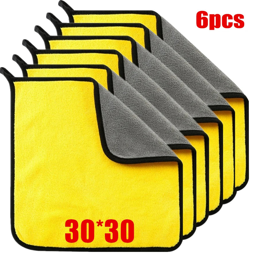 Microfiber Cleaning Towels, Double-Layer Drying Cloths