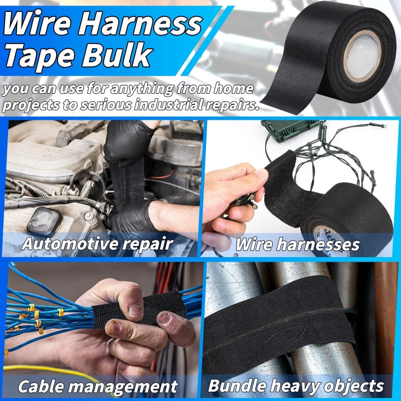 High-Temp Wire Harness Cloth Tape for Automotive Looms — photo 2 of 10