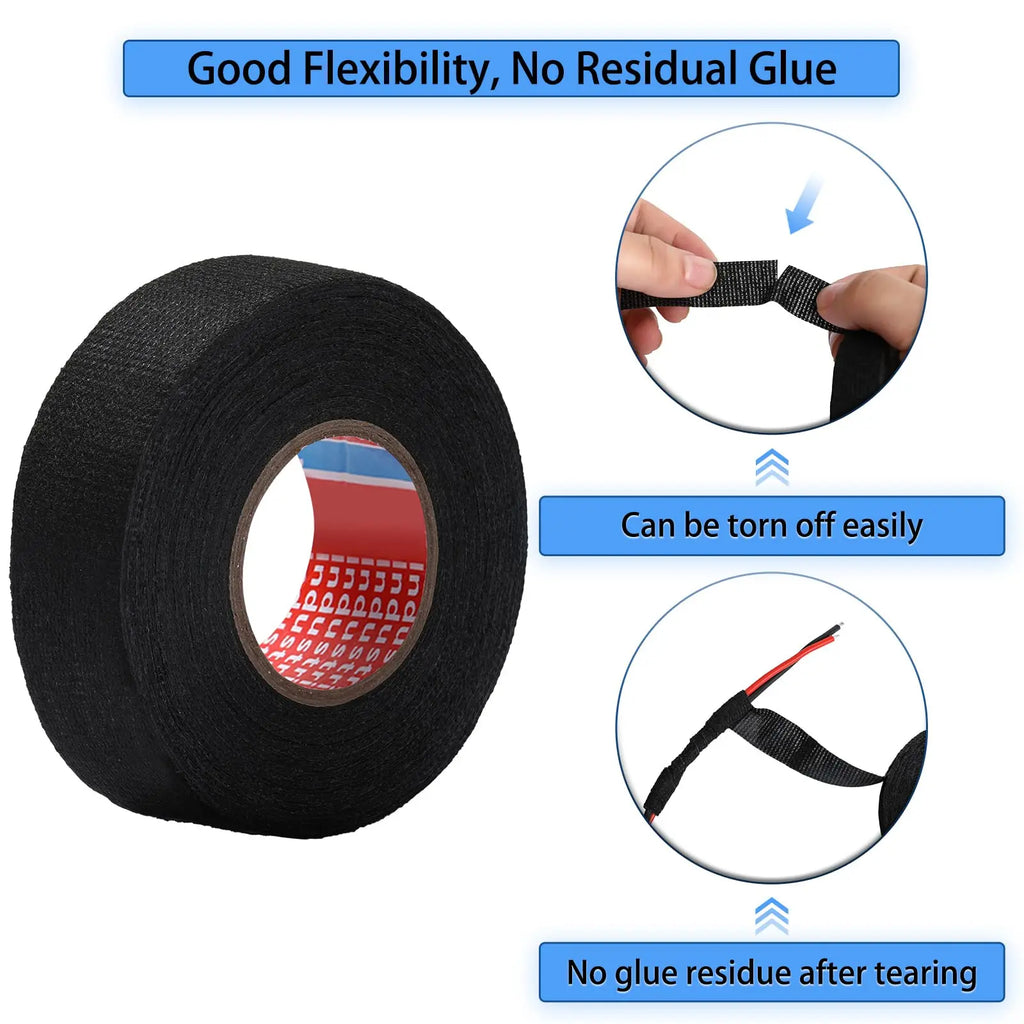 High-Temp Wire Harness Cloth Tape for Automotive Looms